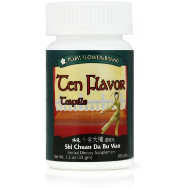 Ten Flavor Teapills<br> Shi Chuan Da Bu Wan<br> 200 teapills